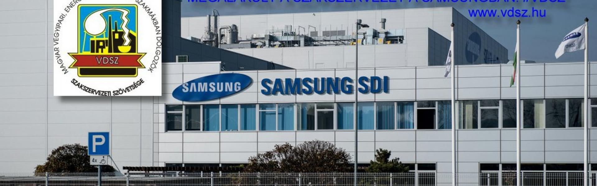 Megalakult a Samsungban a VDSZ szakszervezeti csoportja
