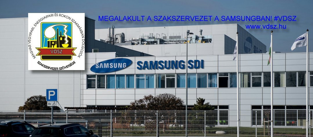 Megalakult a Samsungban a VDSZ szakszervezeti csoportja